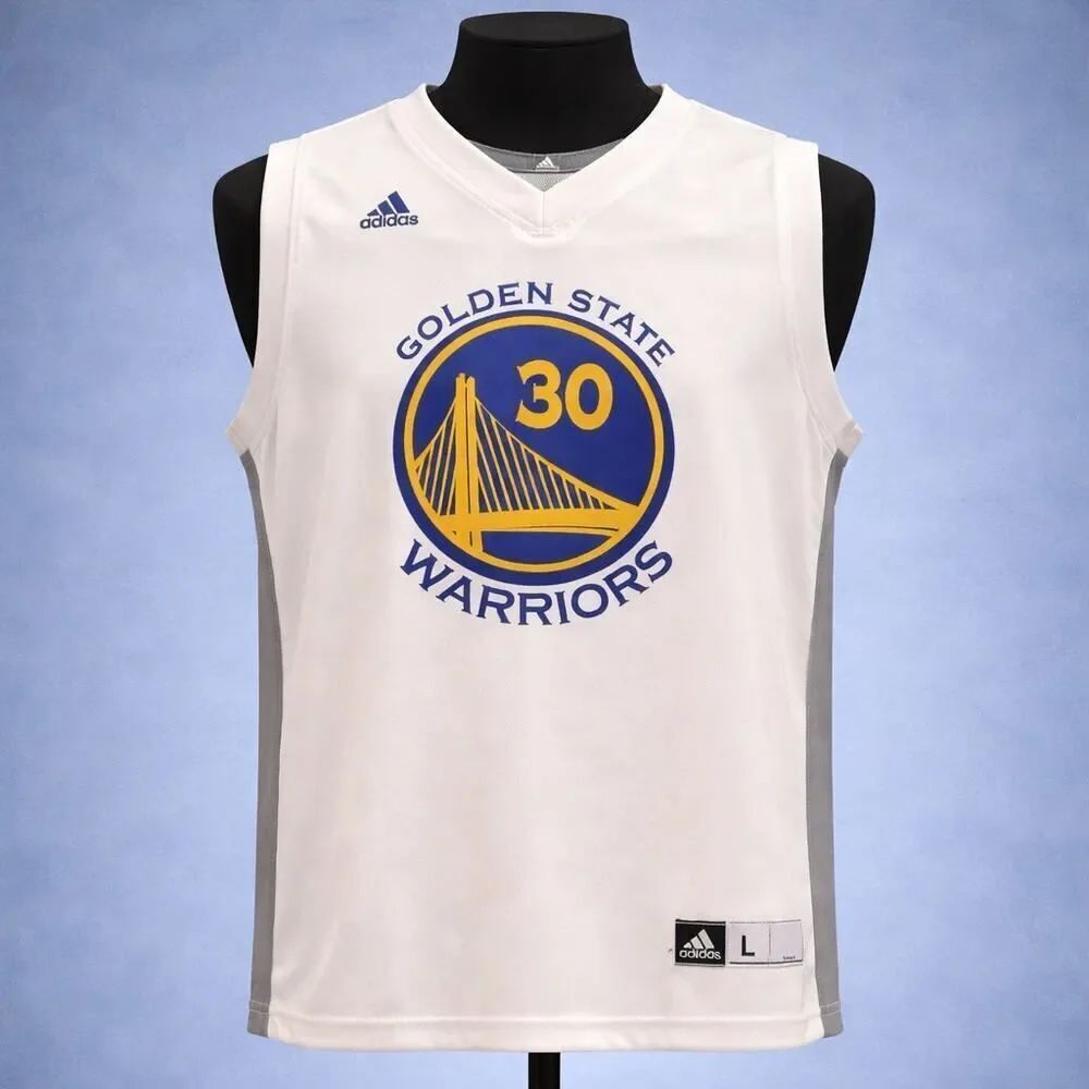 Adidas Golden State Warriors Stephen Curry 30 Home Jersey L Youth